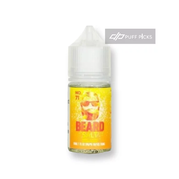 E-LIQUIDS; E-Juice; Vape; Desposable; Dallas; Fast Delivary; Beard Salts No. 71 Sweet and Sour Sugar Peach 30ml Bottle;